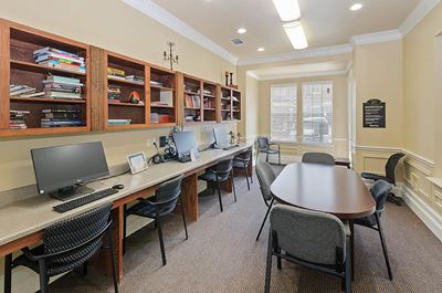 Business center at Cypress View Villas in Weatherford TX